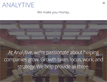 Tablet Screenshot of analytive.com